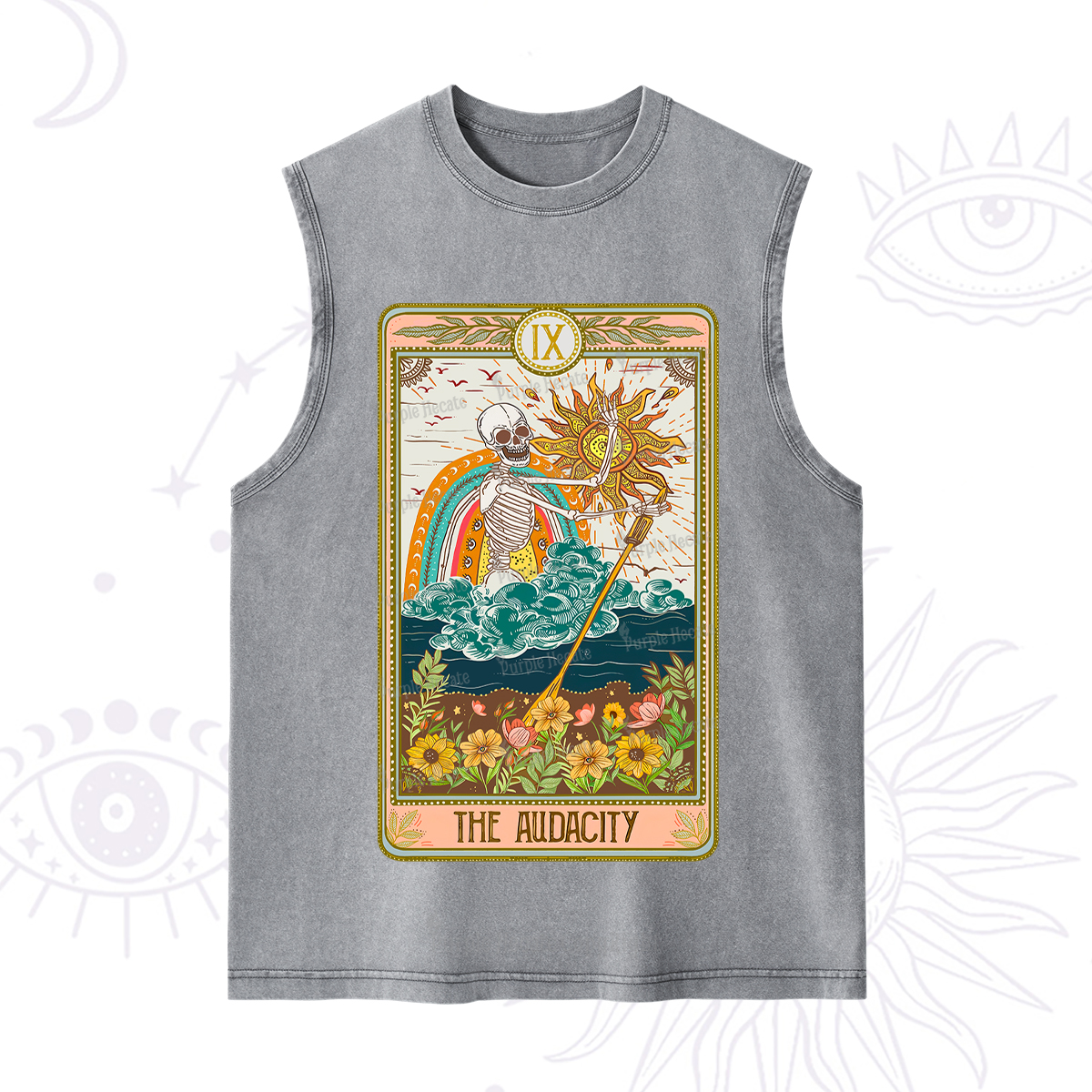 Purplehecate The Audacity Tarot Card Washed Tank