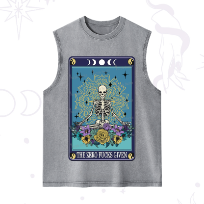 Purplehecate The Zero Fucks Given Tarot Washed Tank
