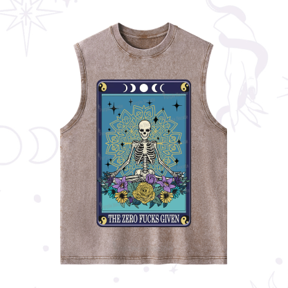 Purplehecate The Zero Fucks Given Tarot Washed Tank
