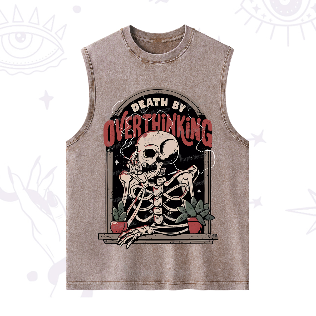 Purplehecate Death By Overthinking Washed Tank