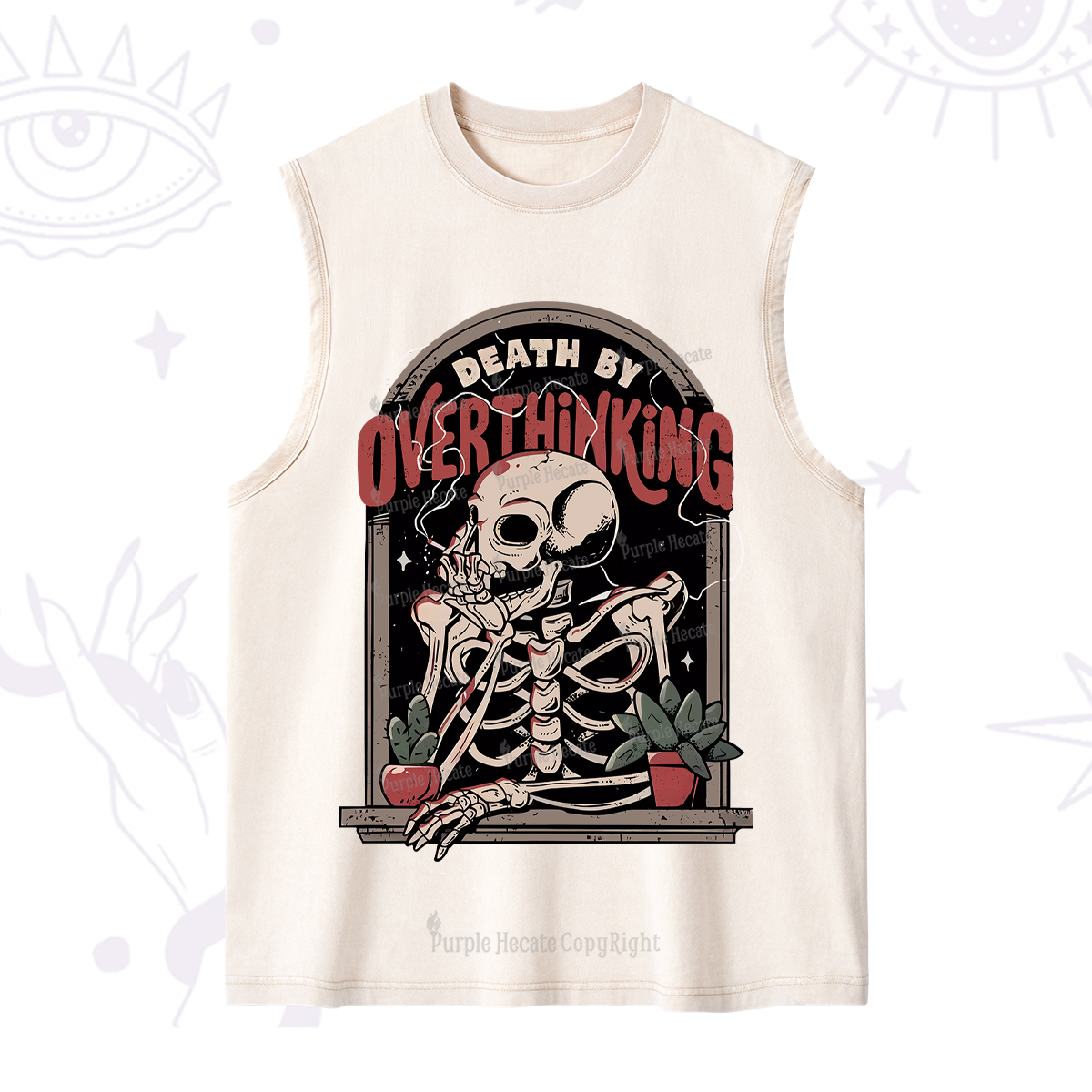 Purplehecate Death By Overthinking Washed Tank
