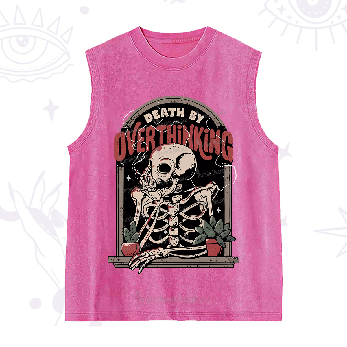 Purplehecate Death By Overthinking Washed Tank