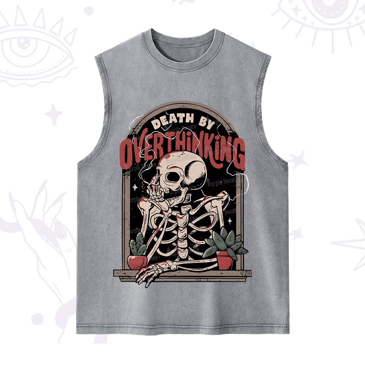 Purplehecate Death By Overthinking Washed Tank