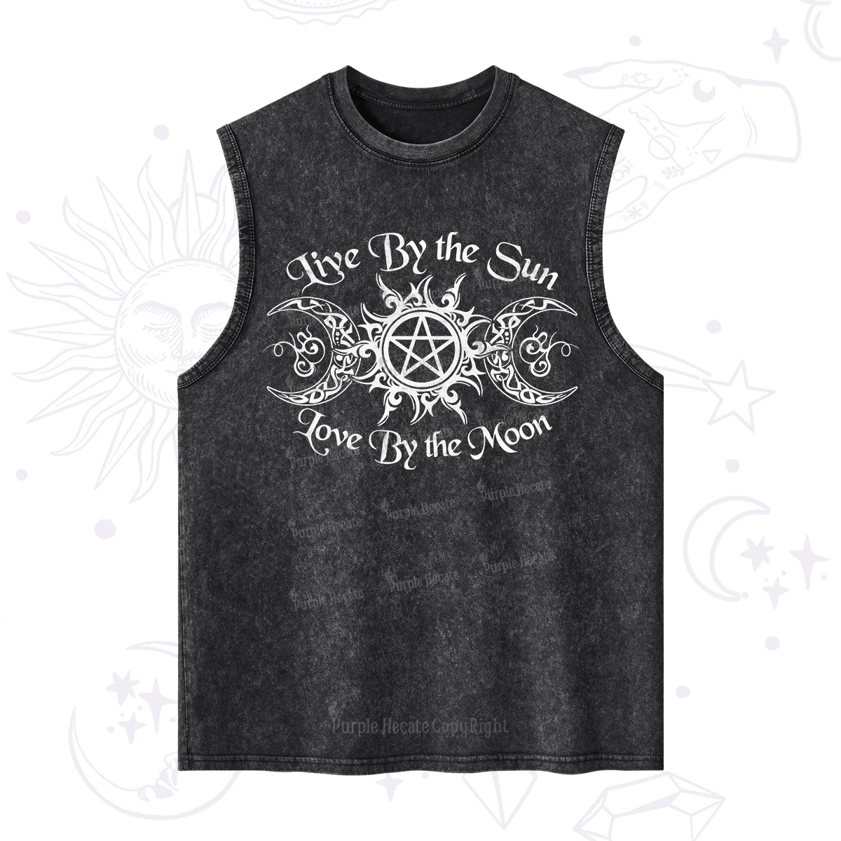 Purplehecate Hecate's Lunar Blessing Washed Tank