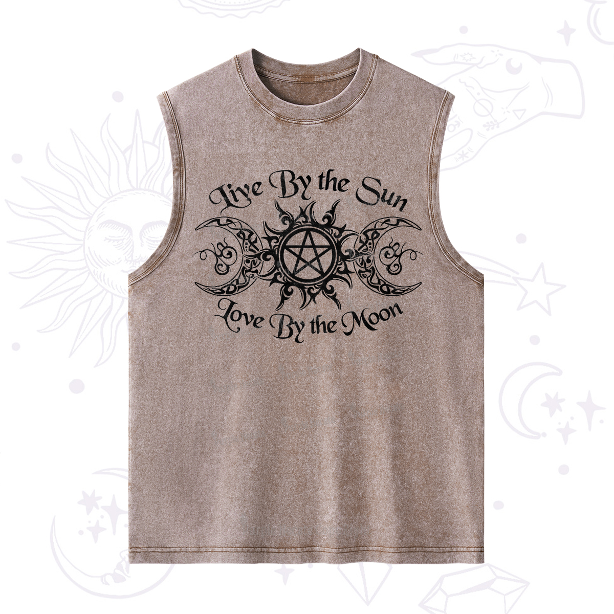 Purplehecate Hecate's Lunar Blessing Washed Tank