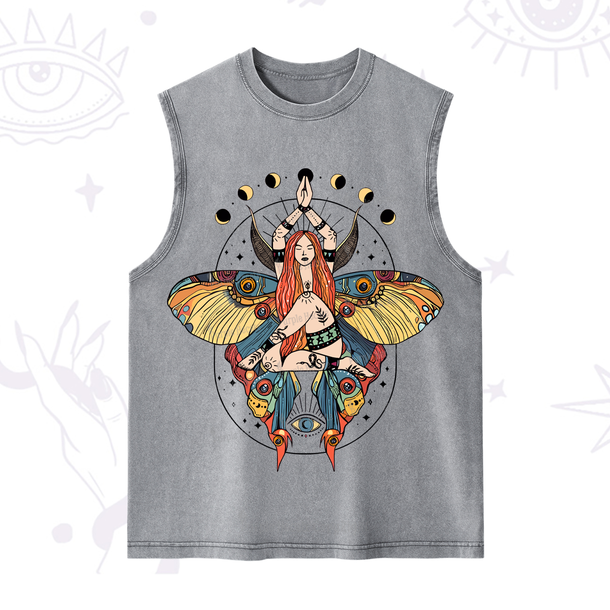 Purplehecate Luna Moth Washed Tank