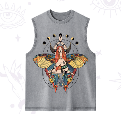 Purplehecate Luna Moth Washed Tank