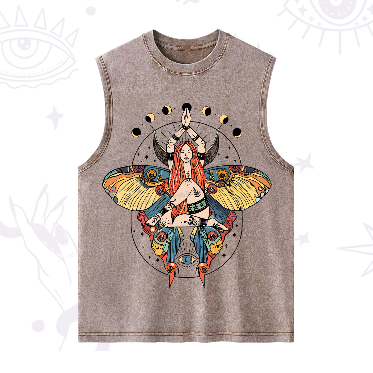 Purplehecate Luna Moth Washed Tank