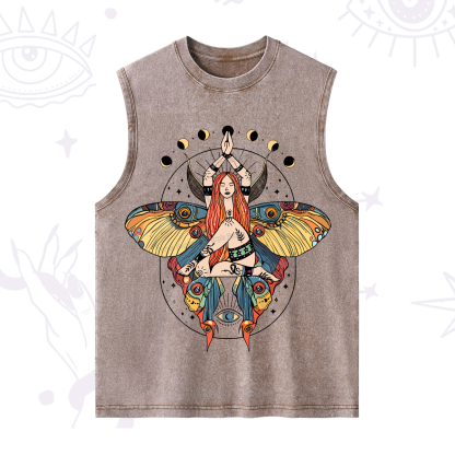 Purplehecate Luna Moth Washed Tank