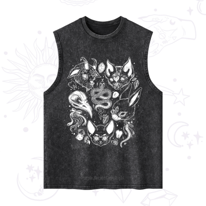 Purplehecate Familiar Spirits Washed Tank