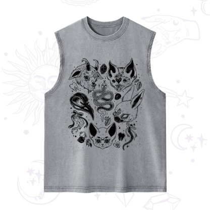 Purplehecate Familiar Spirits Washed Tank