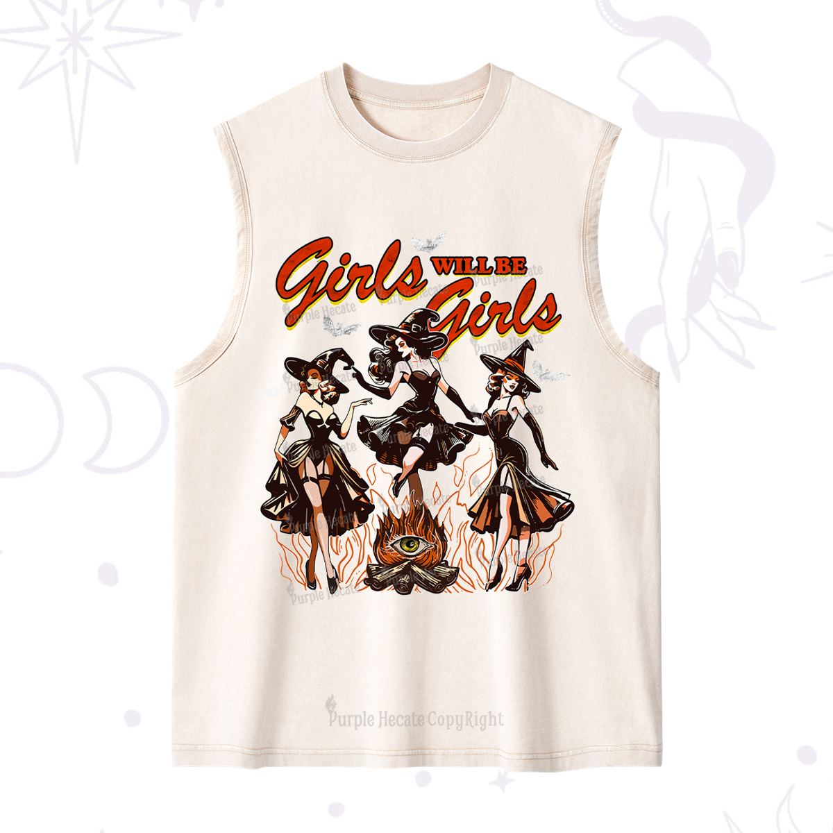 Purplehecate Girls Will Be Girls Washed Tank