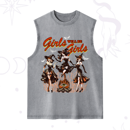 Purplehecate Girls Will Be Girls Washed Tank