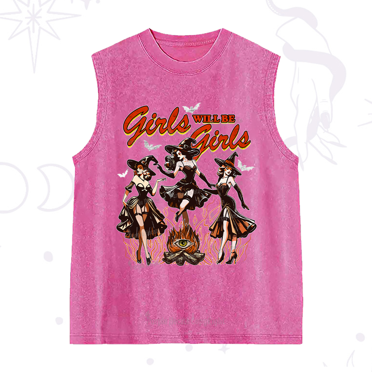 Purplehecate Girls Will Be Girls Washed Tank