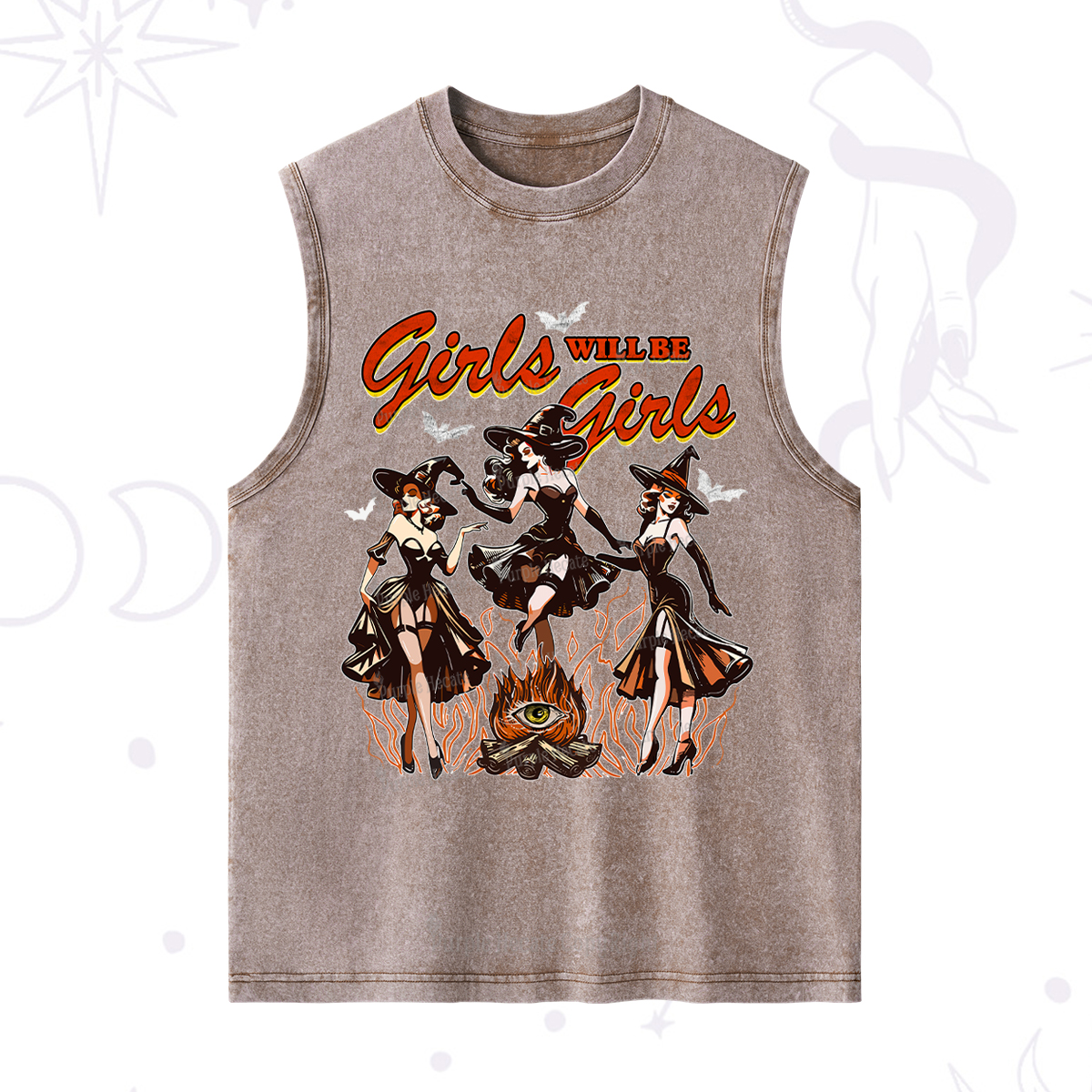 Purplehecate Girls Will Be Girls Washed Tank