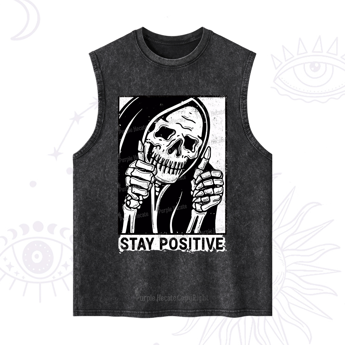 Purplehecate Stay Positive Washed Tank