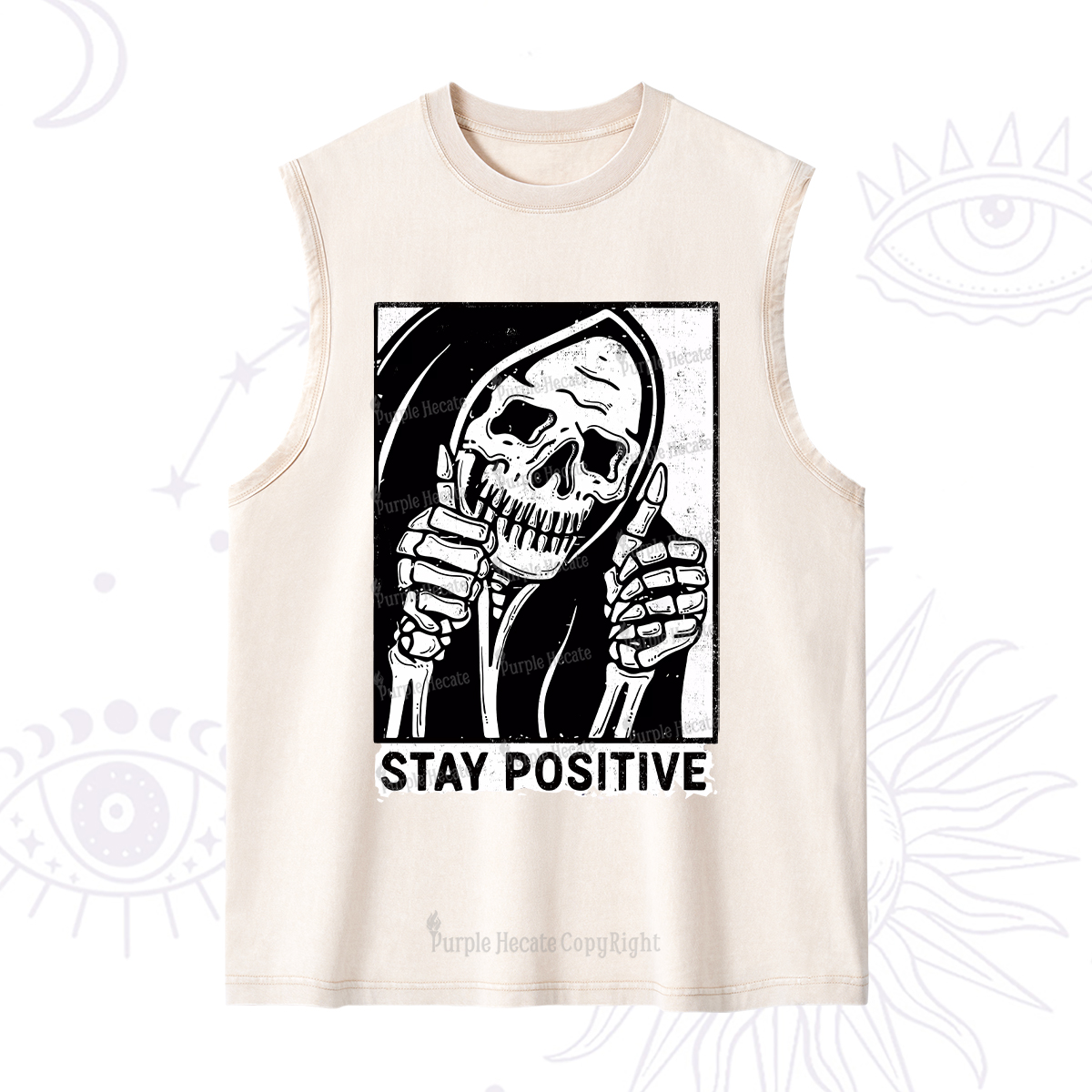 Purplehecate Stay Positive Washed Tank