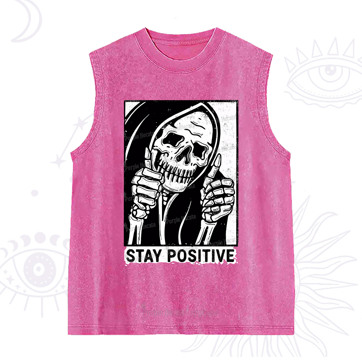 Purplehecate Stay Positive Washed Tank