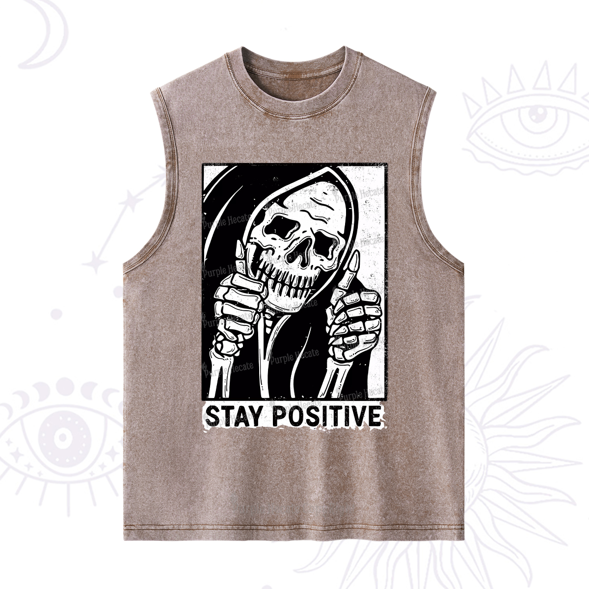 Purplehecate Stay Positive Washed Tank