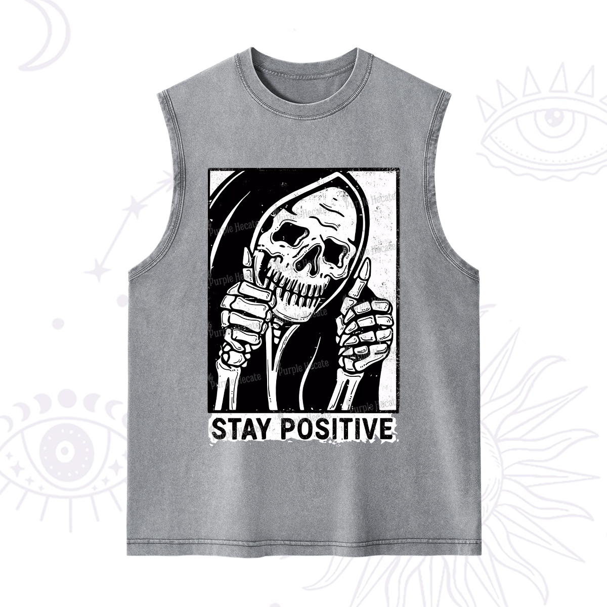 Purplehecate Stay Positive Washed Tank