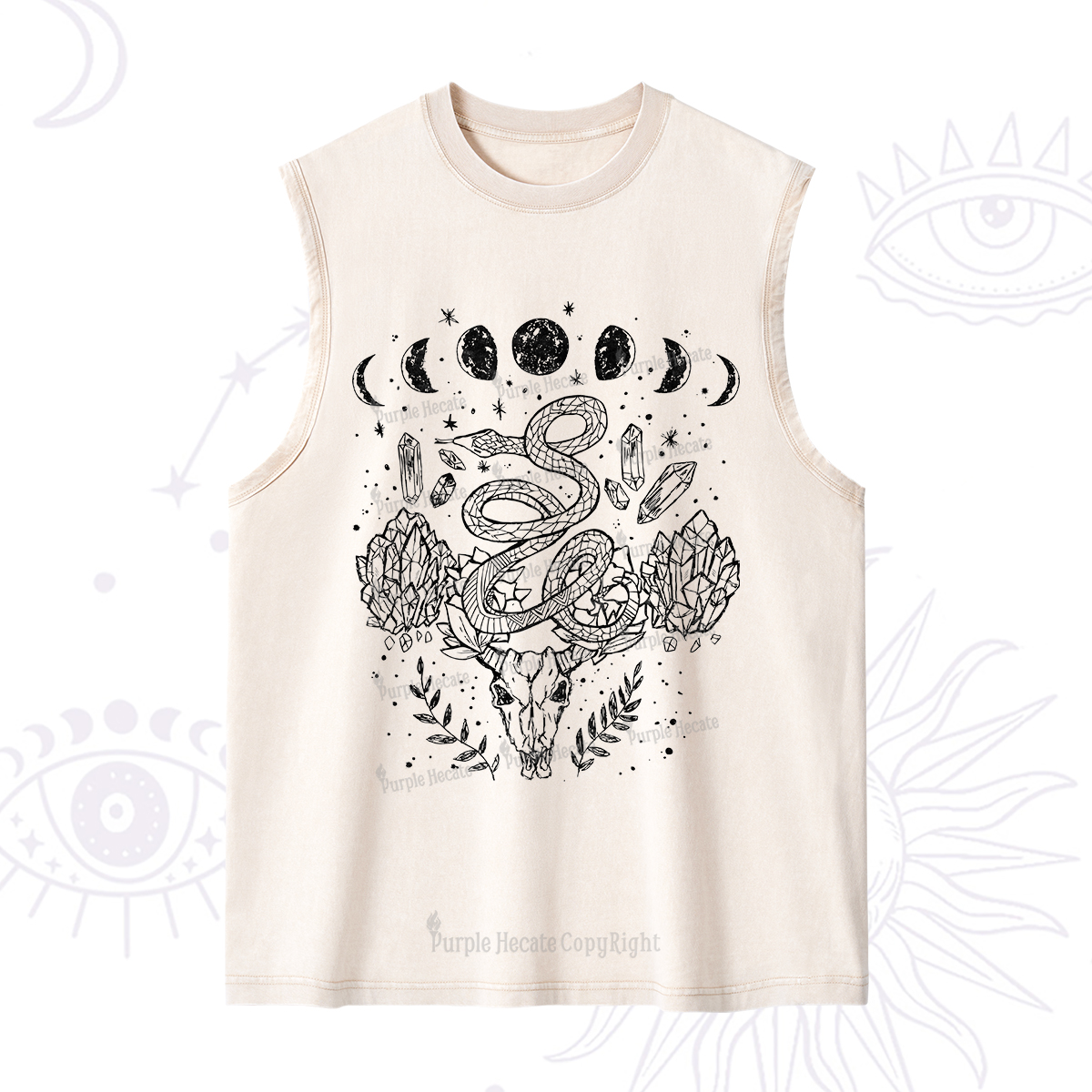 Purplehecate Crystals Witchy Washed Tank