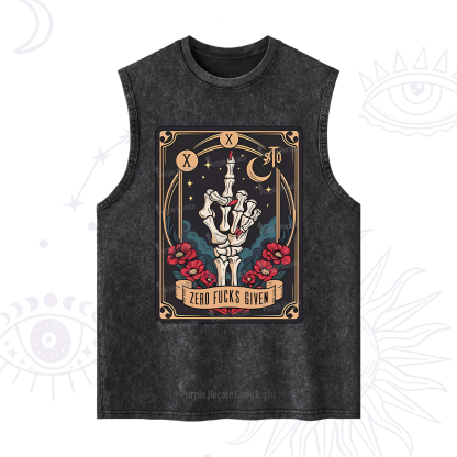 Purplehecate The Zero Fucks Given Washed Tank