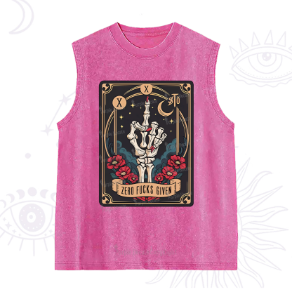 Purplehecate The Zero Fucks Given Washed Tank