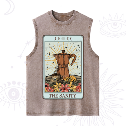 Purplehecate The Sanity Food Tarot Washed Tank