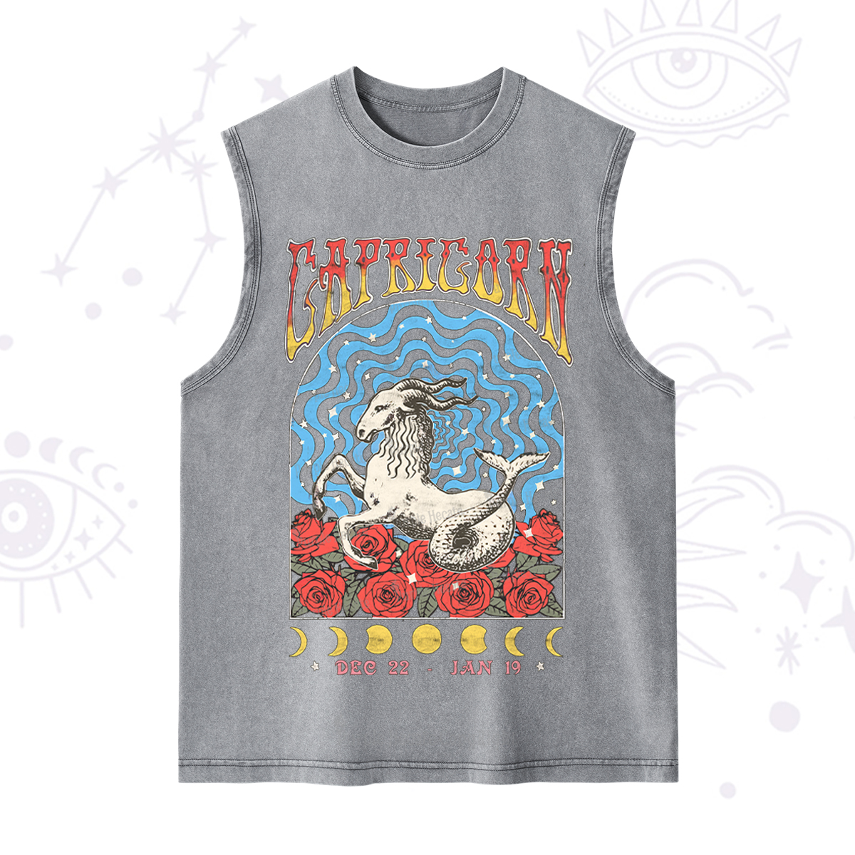 Purplehecate Capricorn Crew Zodiac Washed Tank