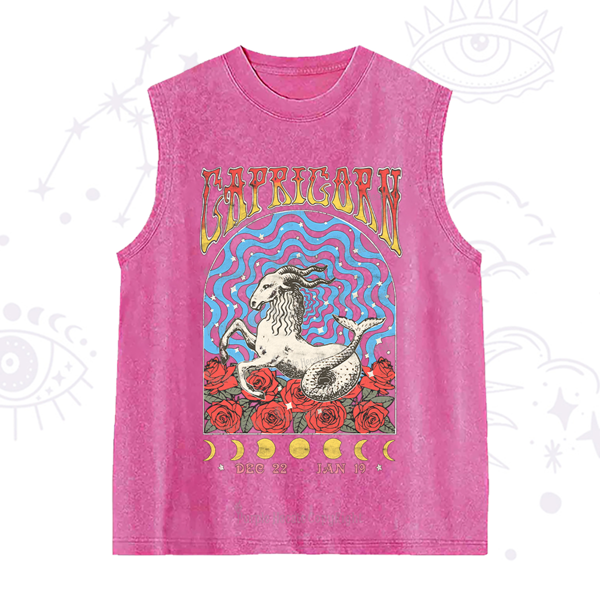 Purplehecate Capricorn Crew Zodiac Washed Tank
