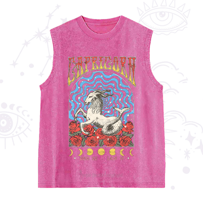 Purplehecate Capricorn Crew Zodiac Washed Tank