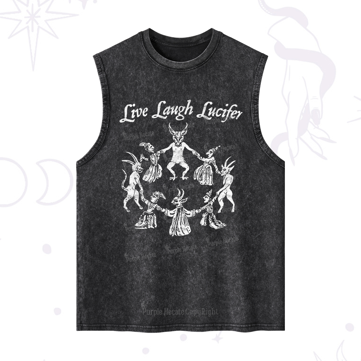 Purplehecate Live Laugh Lucifer Washed Tank