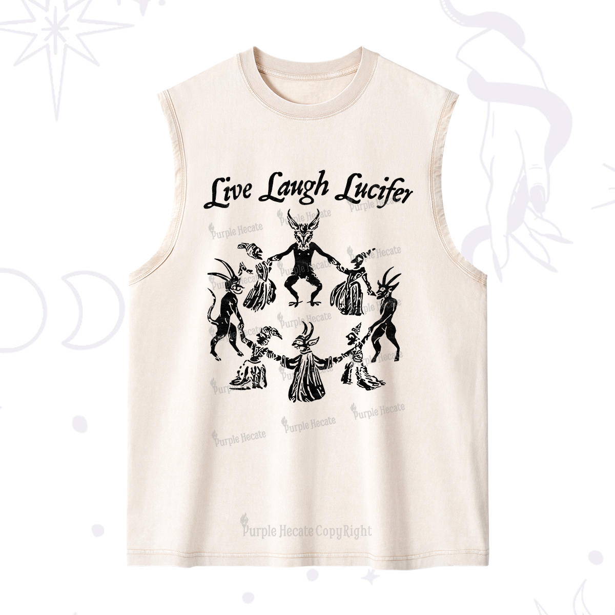 Purplehecate Live Laugh Lucifer Washed Tank