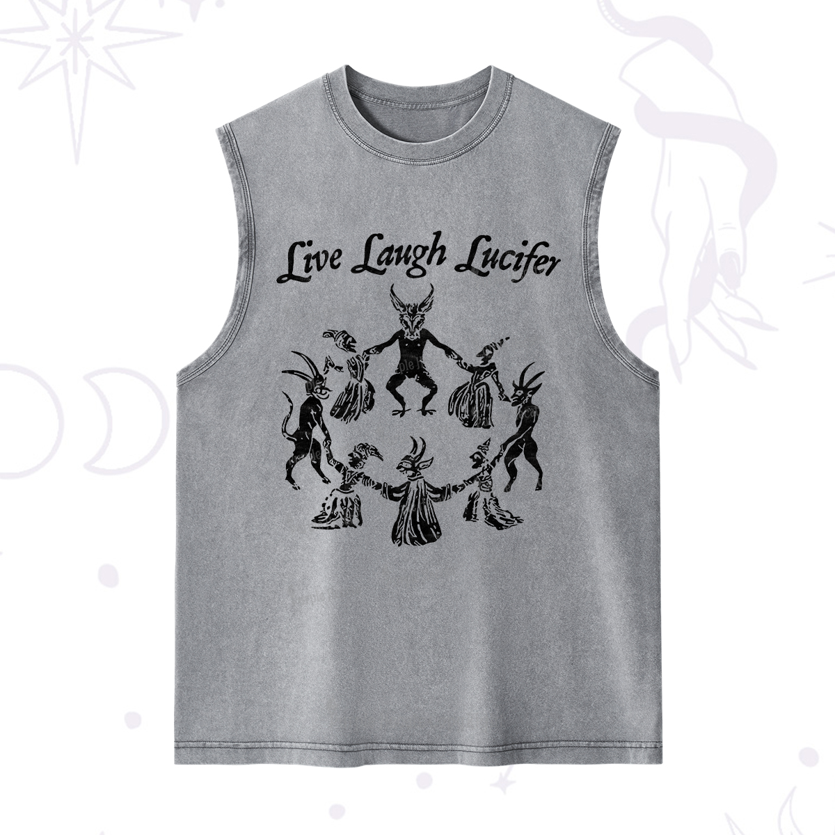 Purplehecate Live Laugh Lucifer Washed Tank