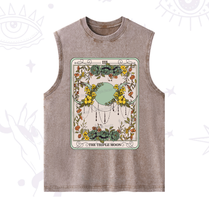 Purplehecate The Triple Moon Tarot Washed Tank