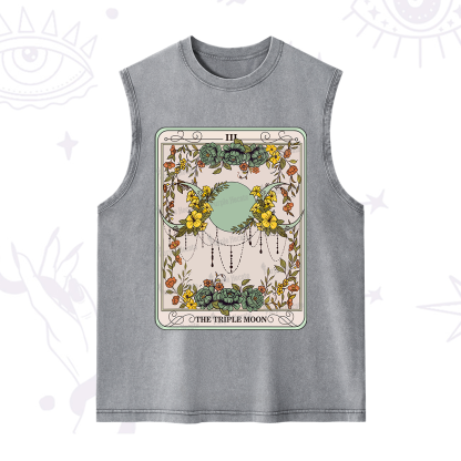 Purplehecate The Triple Moon Tarot Washed Tank