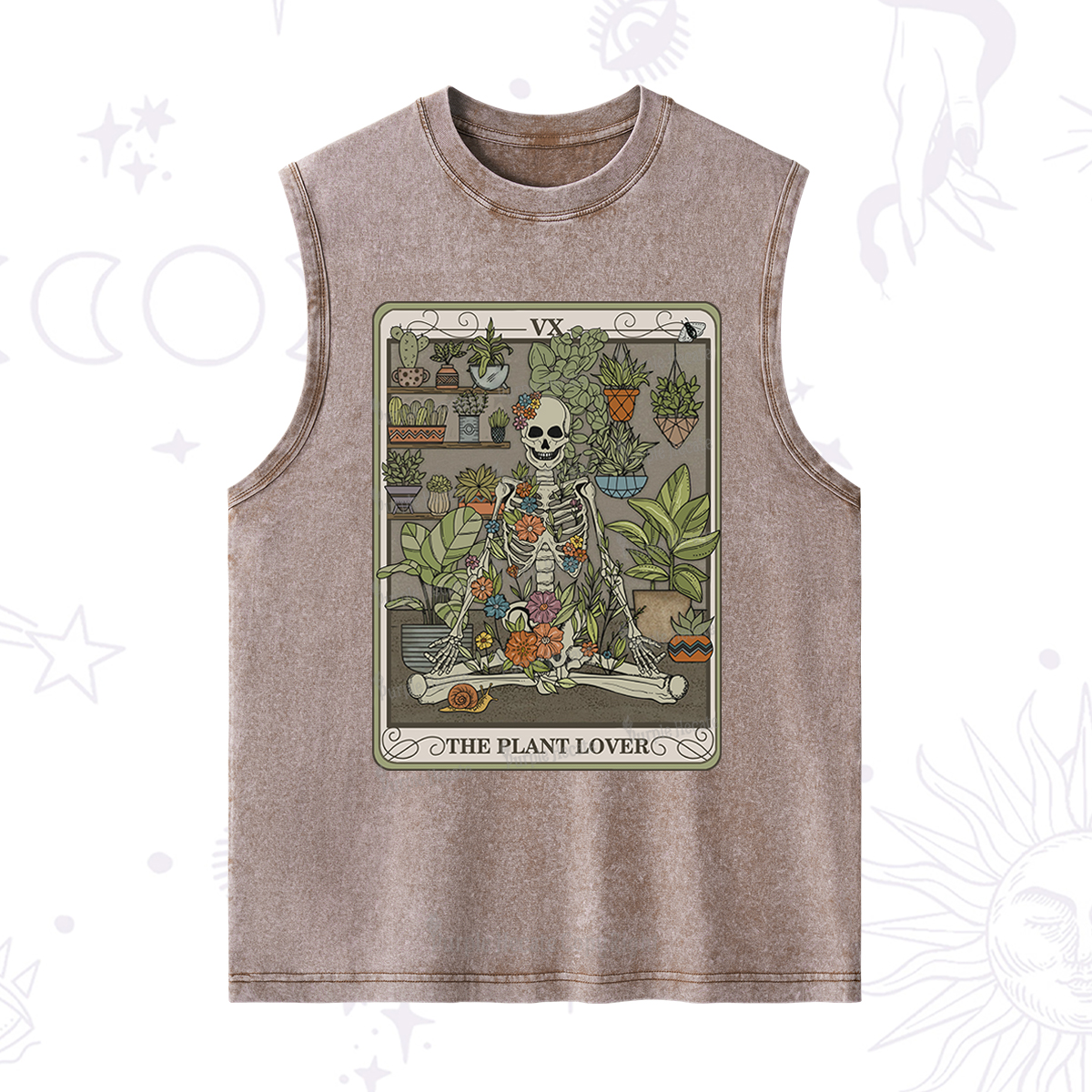 Purplehecate The Plant Lover Tarot Washed Tank
