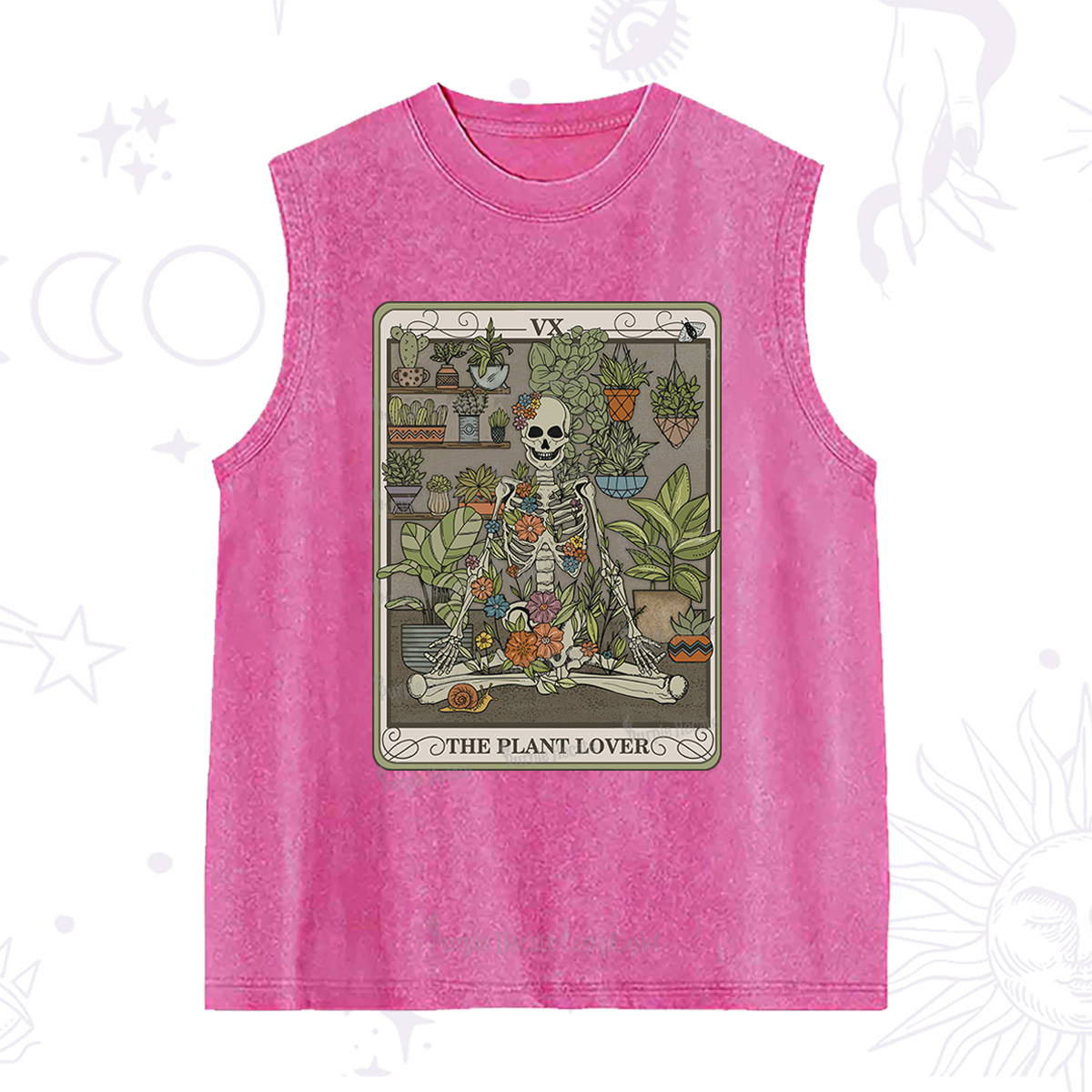 Purplehecate The Plant Lover Tarot Washed Tank