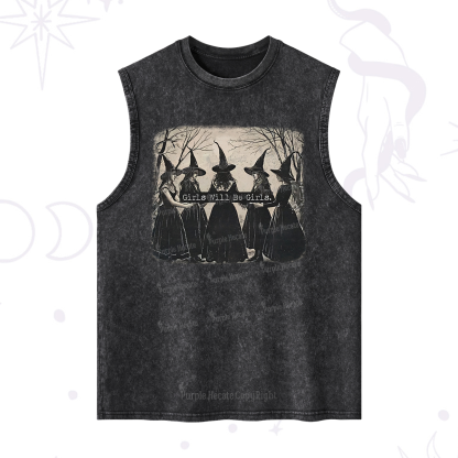 Purplehecate Girls Will Be Girls Witch Washed Tank
