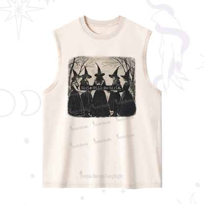 Purplehecate Girls Will Be Girls Witch Washed Tank