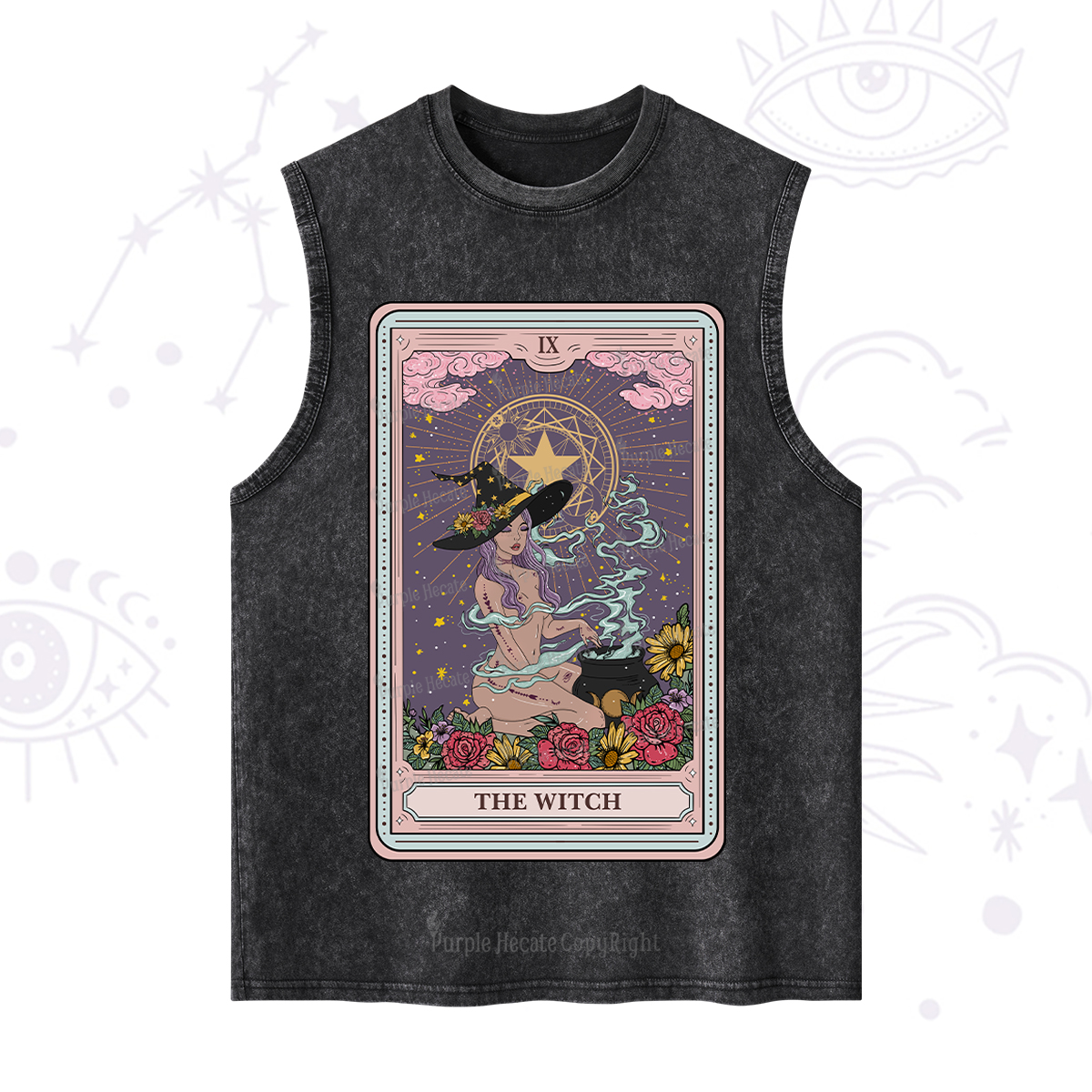 Purplehecate The Witch Tarot Washed Tank