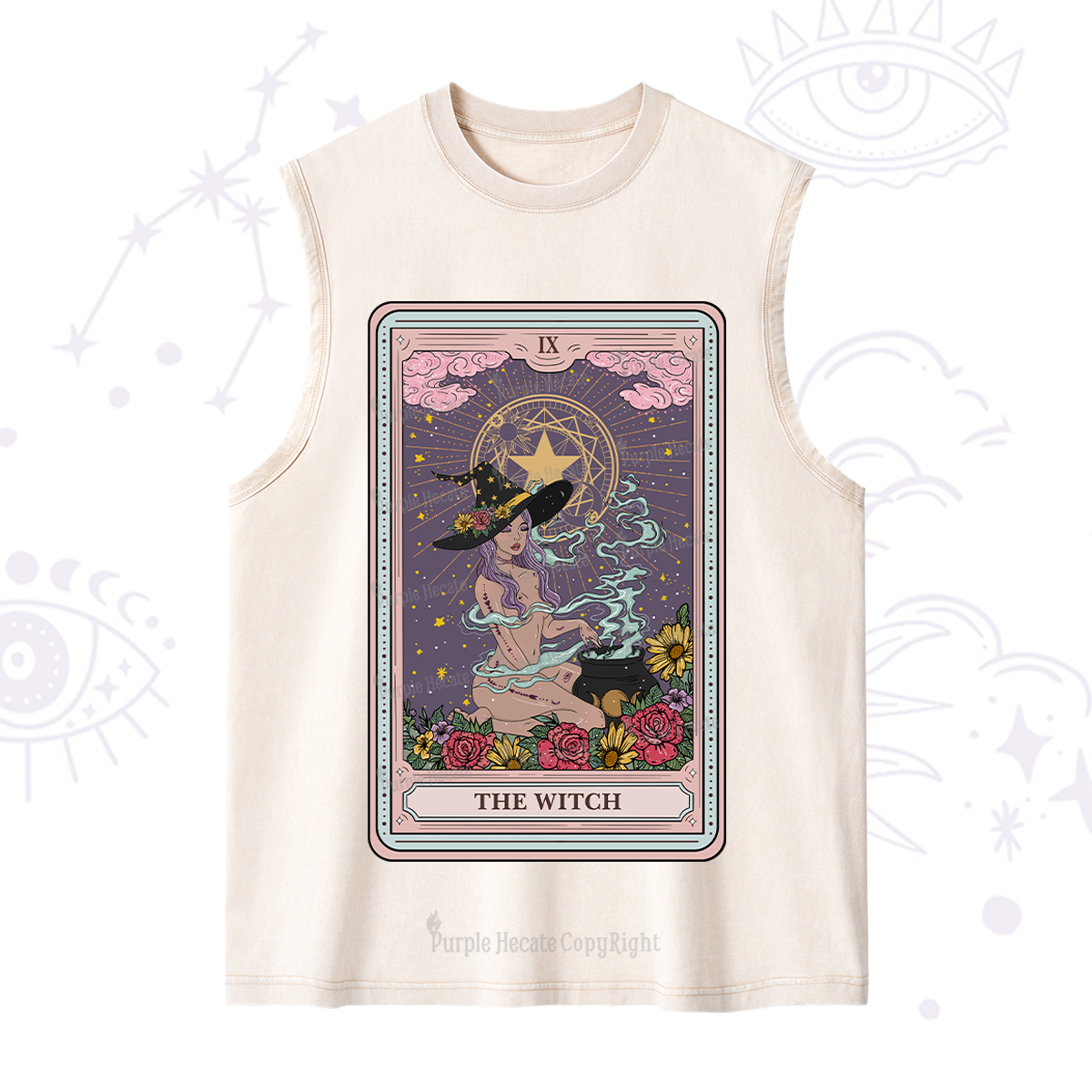 Purplehecate The Witch Tarot Washed Tank
