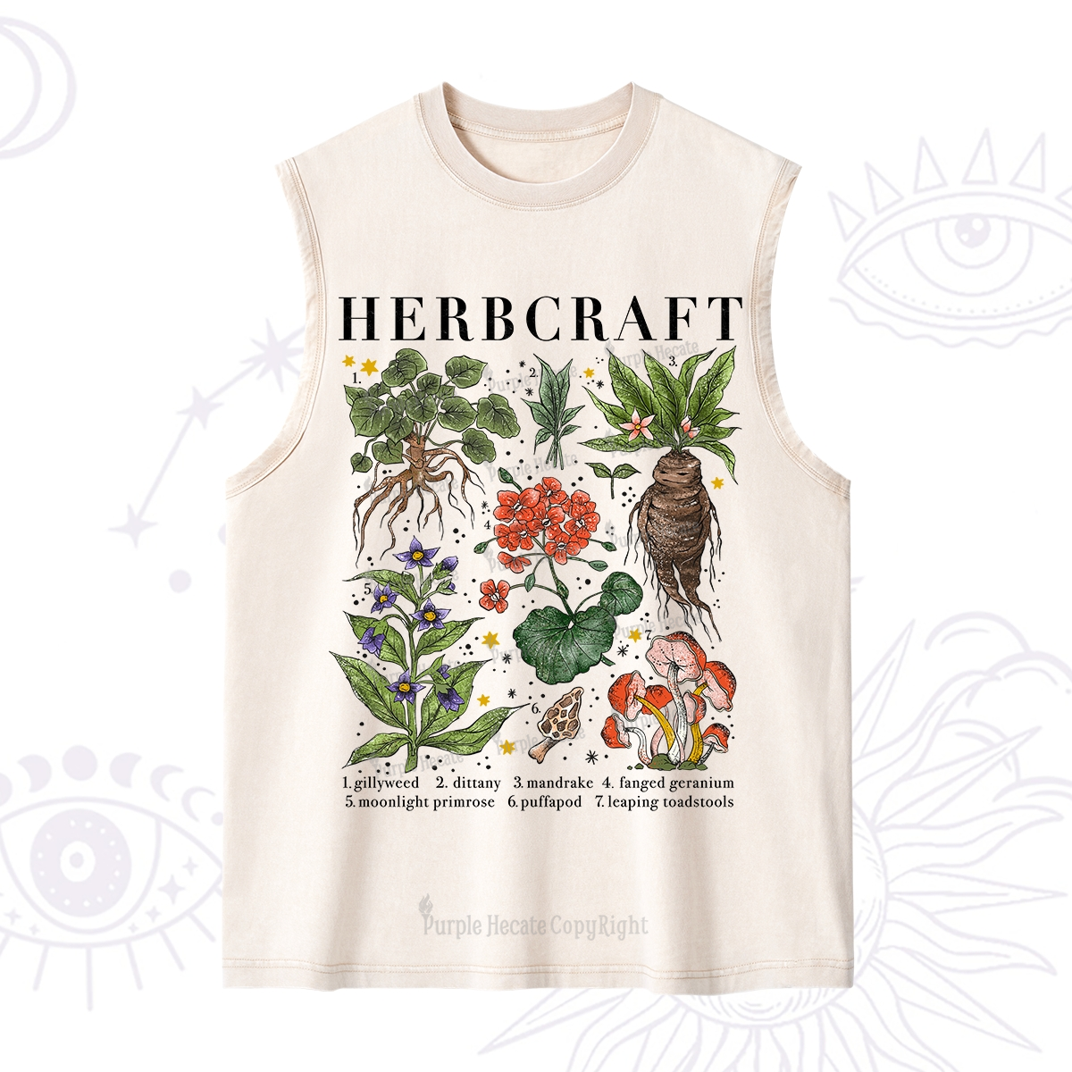 Purplehecate Magical Herbcraft Washed Tank