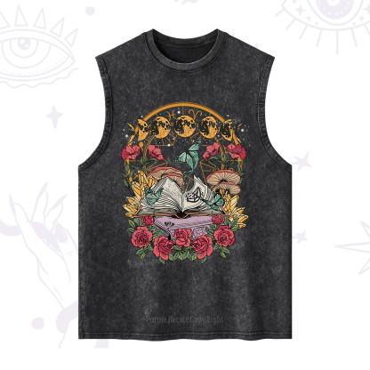 Purplehecate Witchy Book Washed Tank
