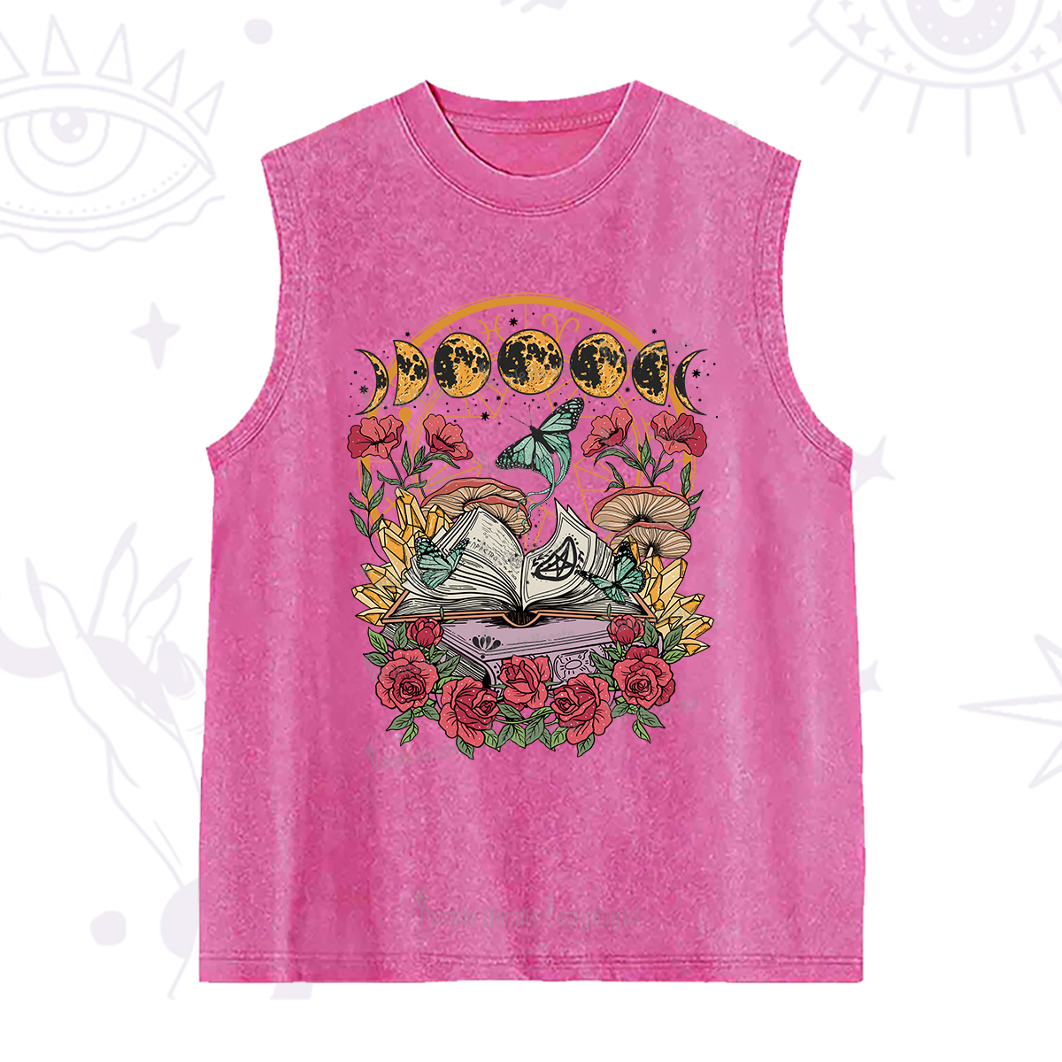 Purplehecate Witchy Book Washed Tank