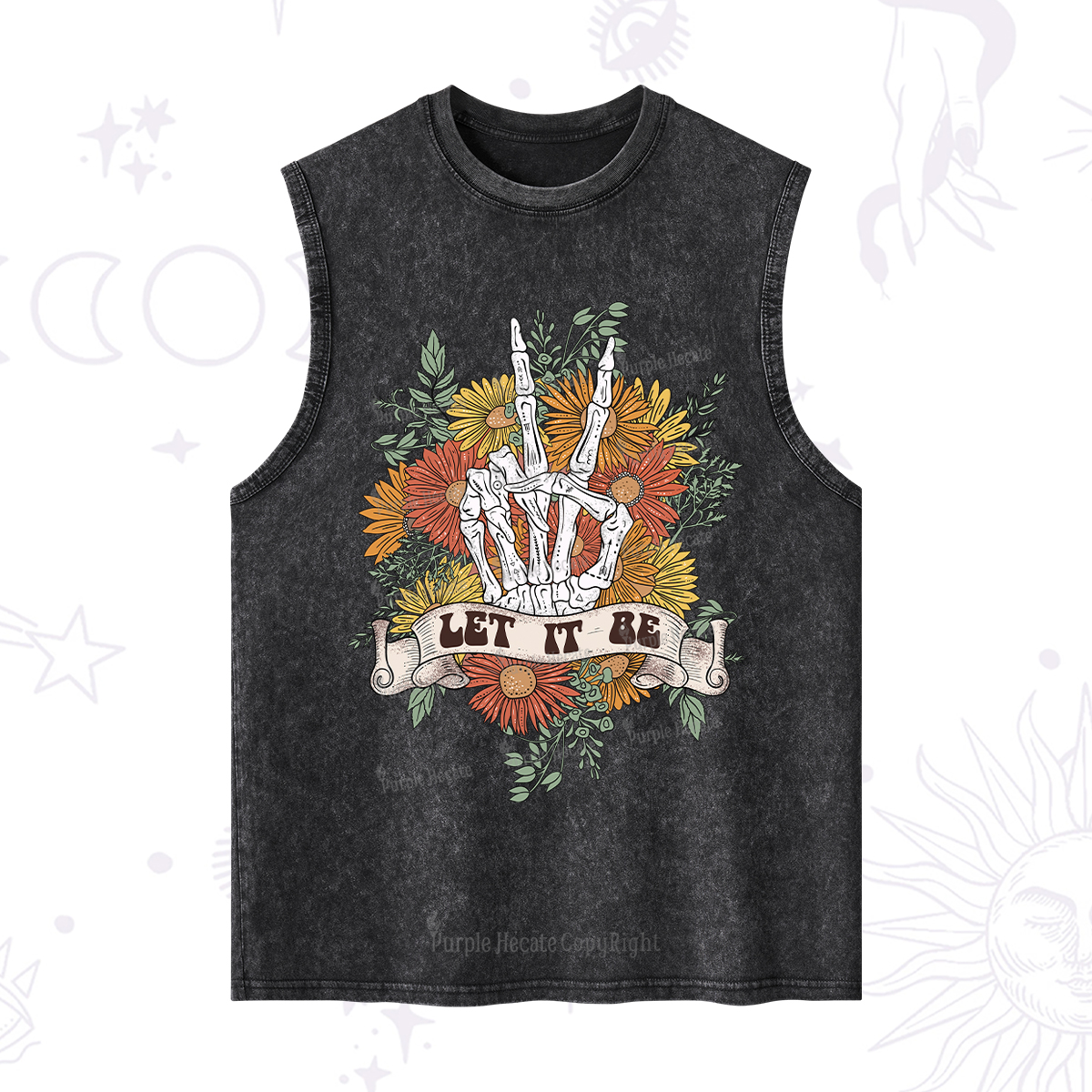 Purplehecate Letting Go Bravely Washed Tank