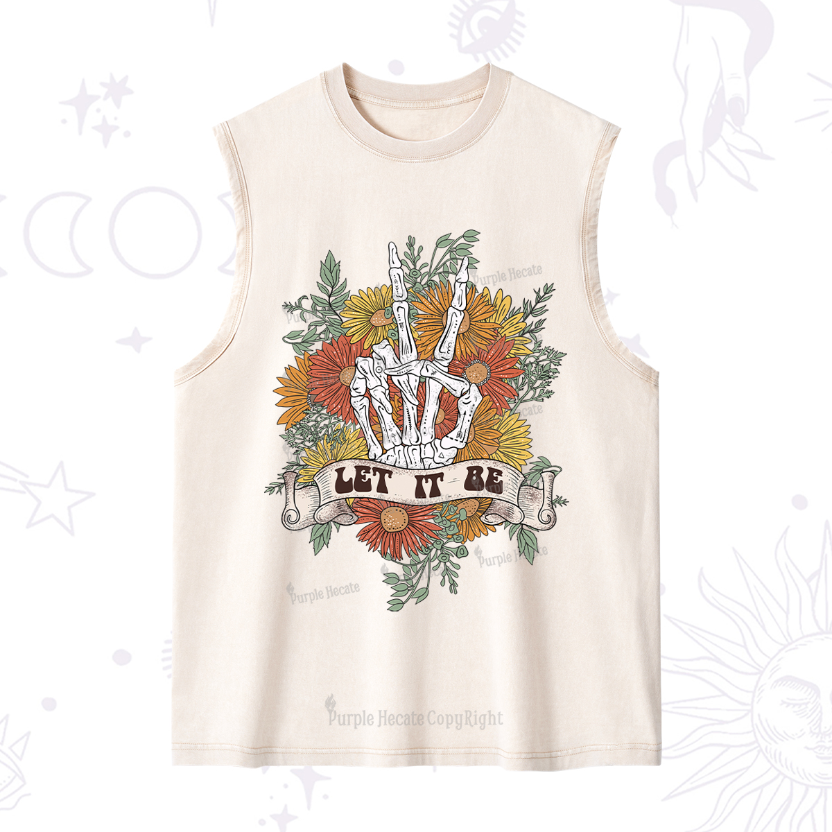 Purplehecate Letting Go Bravely Washed Tank