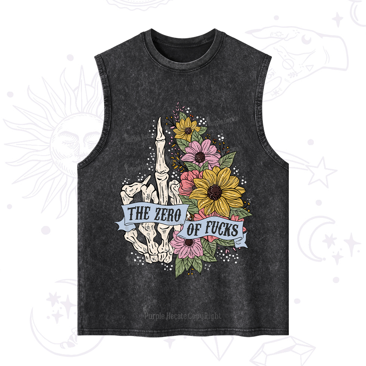 Purplehecate The Zero Of Fucks Washed Tank