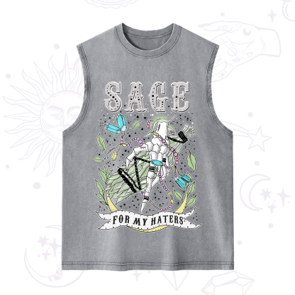Purplehecate Sage For My Haters Washed Tank