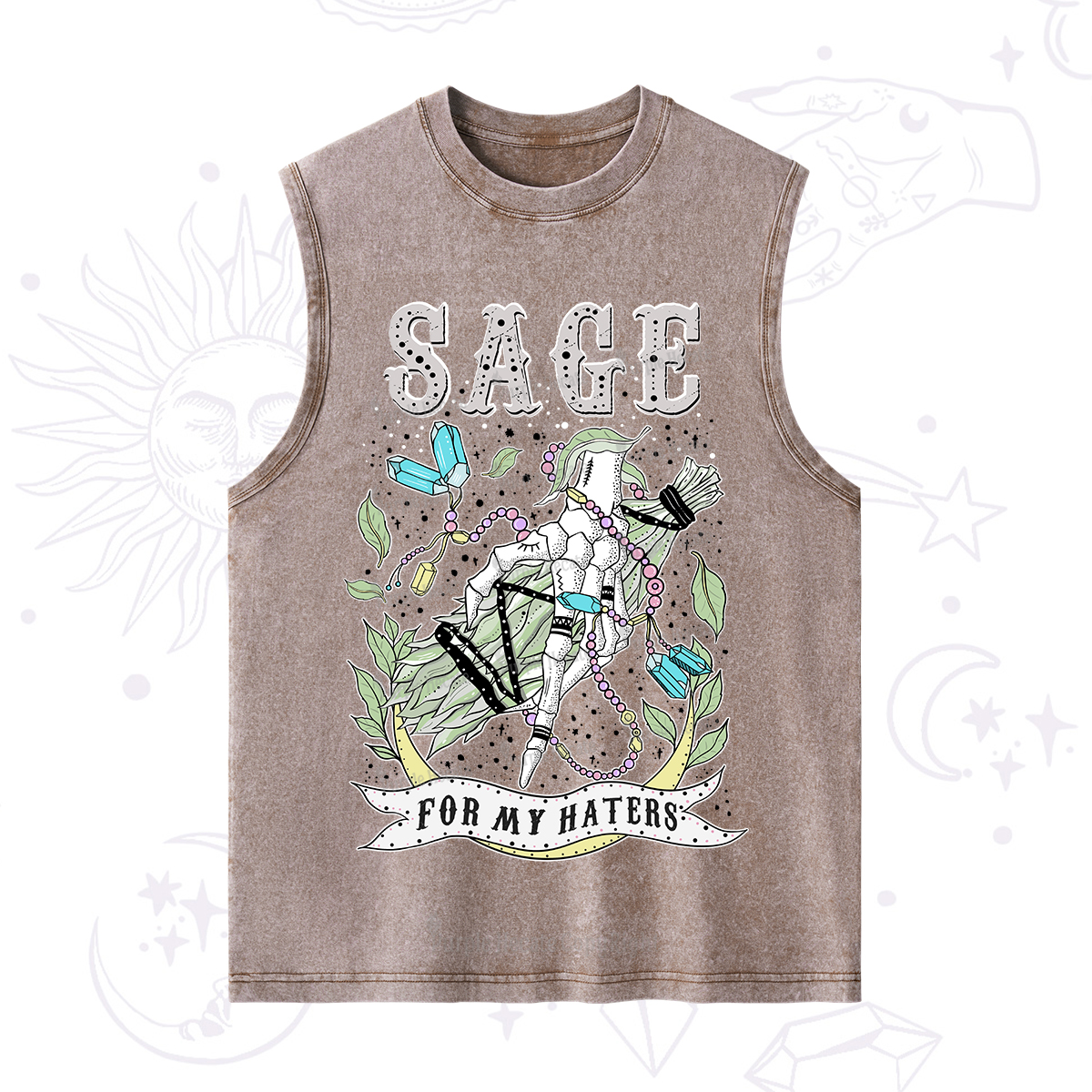 Purplehecate Sage For My Haters Washed Tank